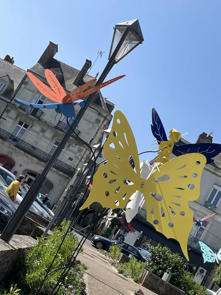 Installation de papillons DECO TOL dans le centre ville